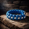 Thin White Line EMS Paracord Bracelet: Cobra Knot Survival Tactical Wristband