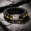 Thin Gold Line Paracord Bracelet - 911 Emergency Dispatcher Support