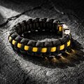 Thin Gold Line Paracord Bracelet - 911 Emergency Dispatcher Support